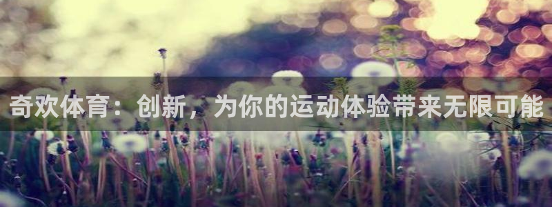 安信16体育：奇欢体育：创新，为你的运动体验带来无限可能