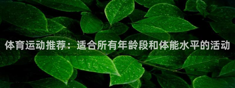 意昂总代：体育运动推荐：适合所有年龄段和体能水平的活动